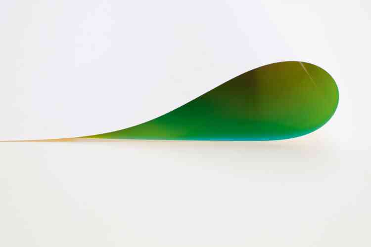 « Paper Drop (green) II », 2013.