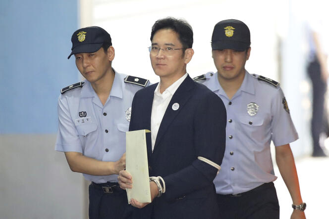 Le vice-président de Samsung Electronics, Lee Jae-yong, le 25 août, à Séoul.