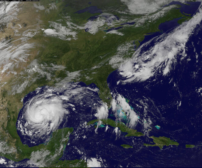 L’ouragan Harvey s’approche des côtes du Texas, le 24 août.