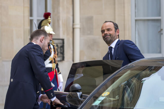 Le premier ministre, Edouard Philippe, à l’Elysée (Paris) le 28 août.