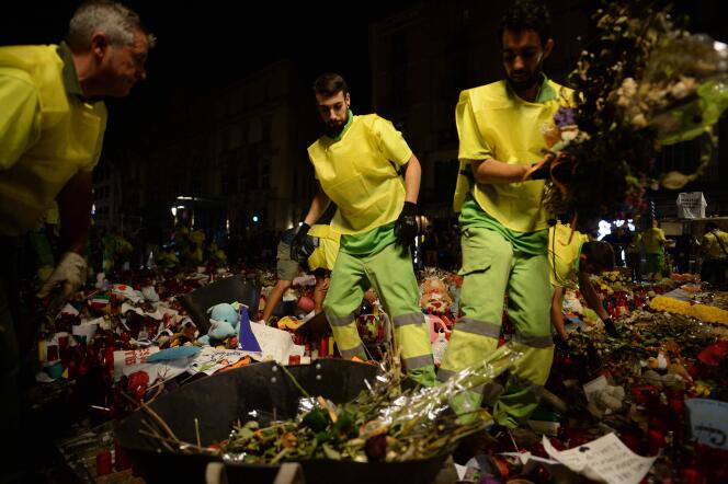 Barcelone, le 28 août, hommage aux victimes de l’attaque terroriste du 17 août.
