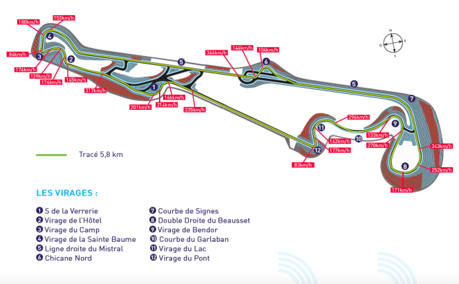 Le circuit Paul-Ricard du Castellet (Var) remanié pour accueillir le Grand Prix de France de 2018.