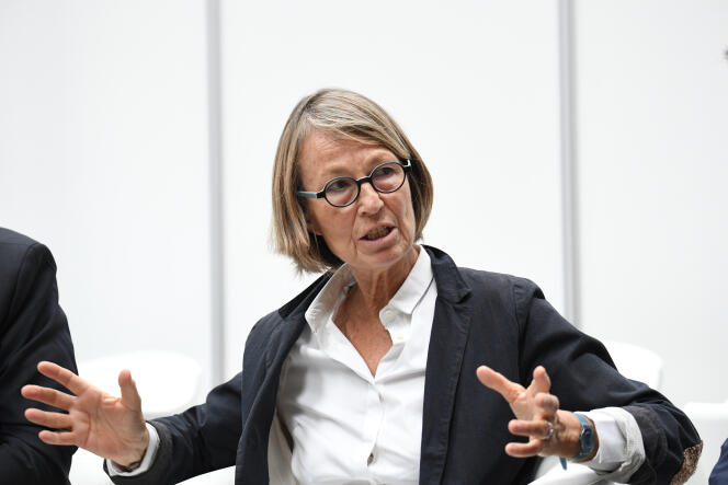 La ministre de la culture Françoise Nyssen à La Rochelle, le 26 juin 2017.