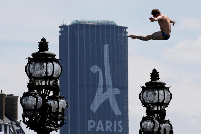 Pendant le week-end de promotion de la candidature de Paris pour l’organisation des Jeux olympiques de 2024, le 23 juin.