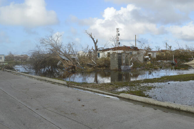 L’île de Barbuda après le passage d’Irma, le 7 septembre.