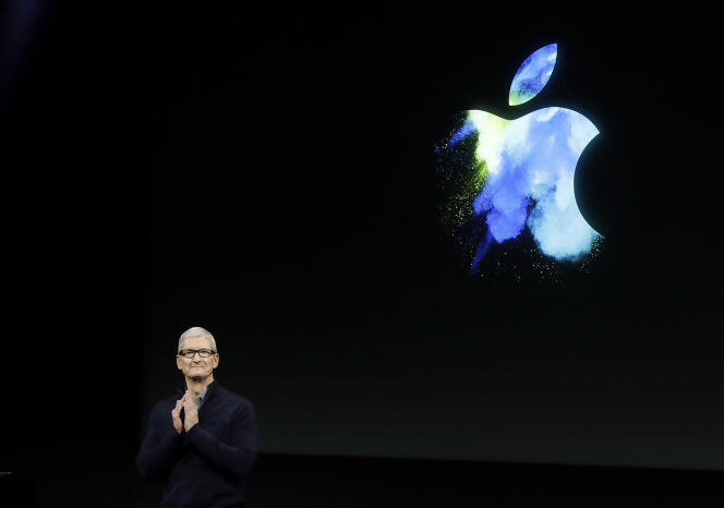 Tim Cook, le PDG d’Apple, en octobre 2016.