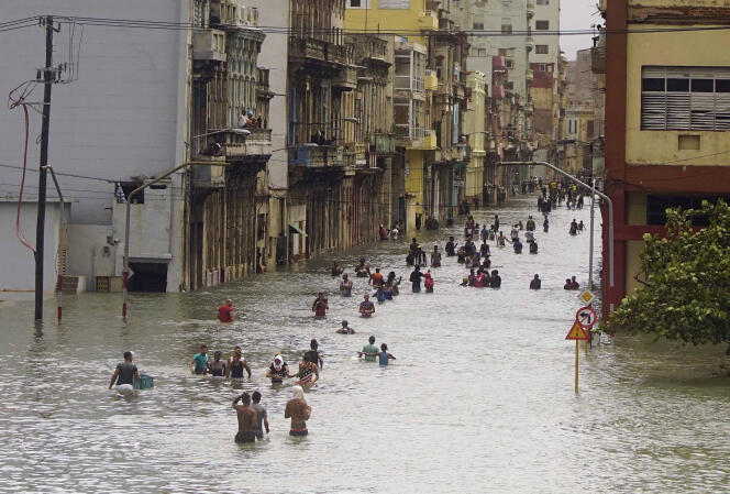 La Havane après le passage d’Irma, le 10 septembre.