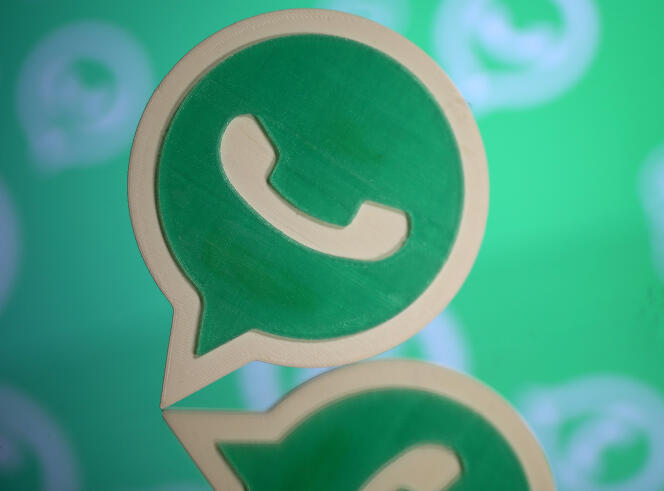Un logo de l’application WhatsApp, très populaire dans le monde entier, et dont les communications sont chiffrées de bout en bout.