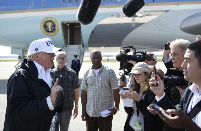 Le président américain Donald Trump à Fort Myers, en Floride, le 14 septembre.