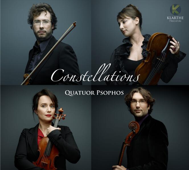 Pochette de l’album « Constellations », par le quatuor Psophos.