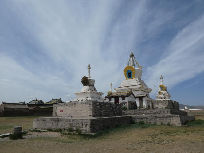 La « Stupa d’Or » d’Erdene Zuu à Karakorum.