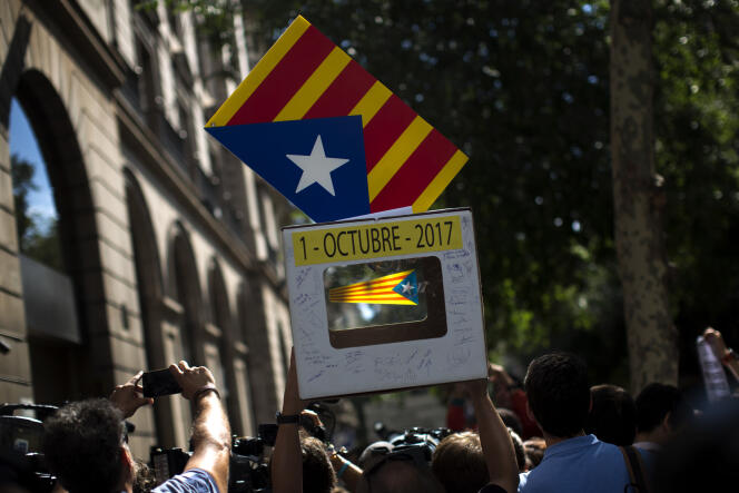 L’exécutif séparatiste de Catalogne a décidé d’organiser coûte que coûte un référendum d’autodétermination, le 1er octobre.