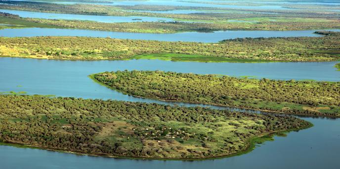 Le lac Tchad dans la région de Bol, à 200 km de N’Djamena, en 2016.