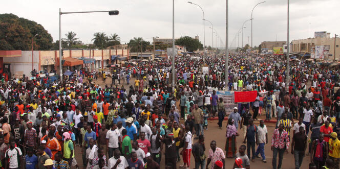 A Lomé, la capitale du Togo, lors de la manifestation du 20 septembre 2017.