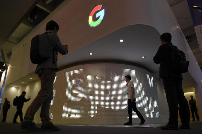 Le stand Google au Congrès mondial du mobile, le 28 février 2017, à Barcelone.