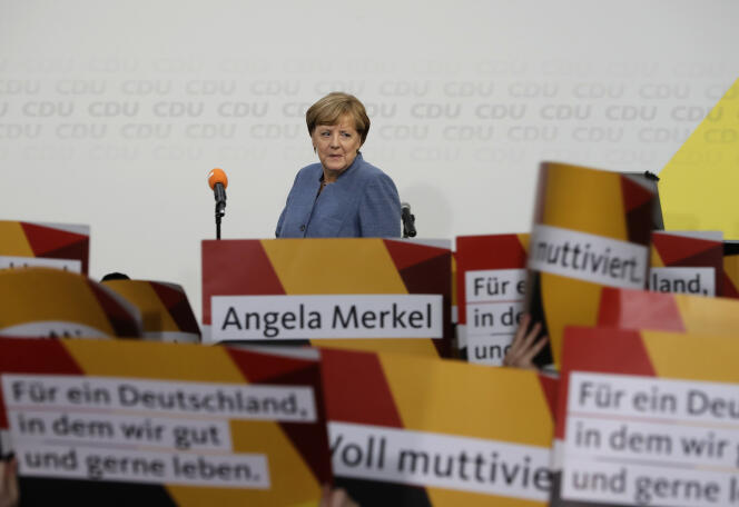 Angela Merkel, le 24 septembre à Berlin.