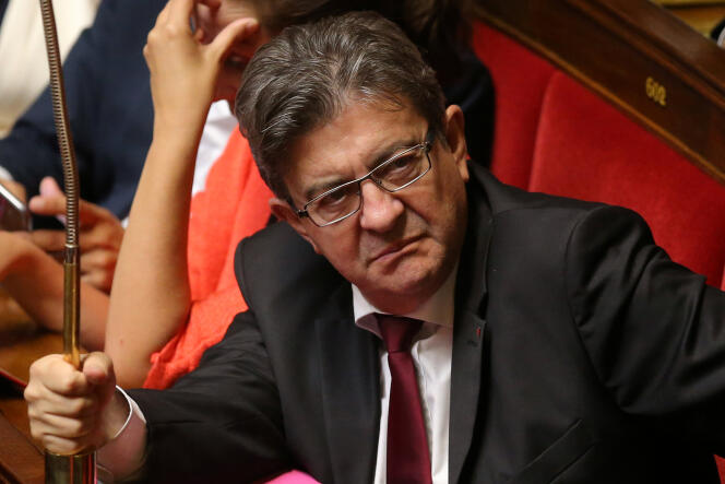 Jean-Luc Mélenchon à l’Assemblée nationale à Paris, le 26 septembre 2017.