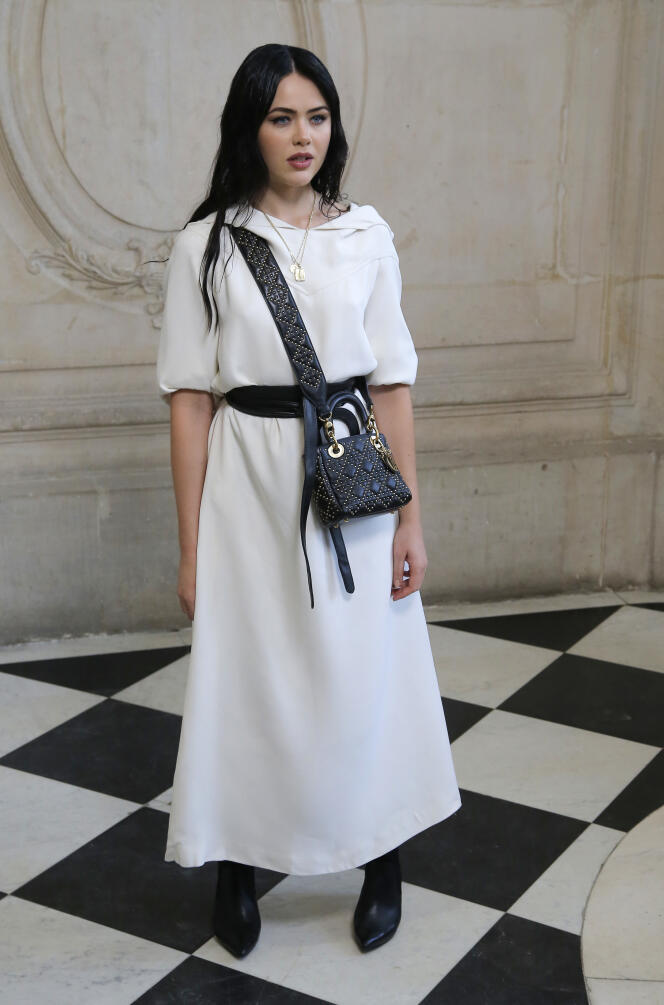 Kristina Bazan, avant un défilé Dior à Paris, le 26 septembre.