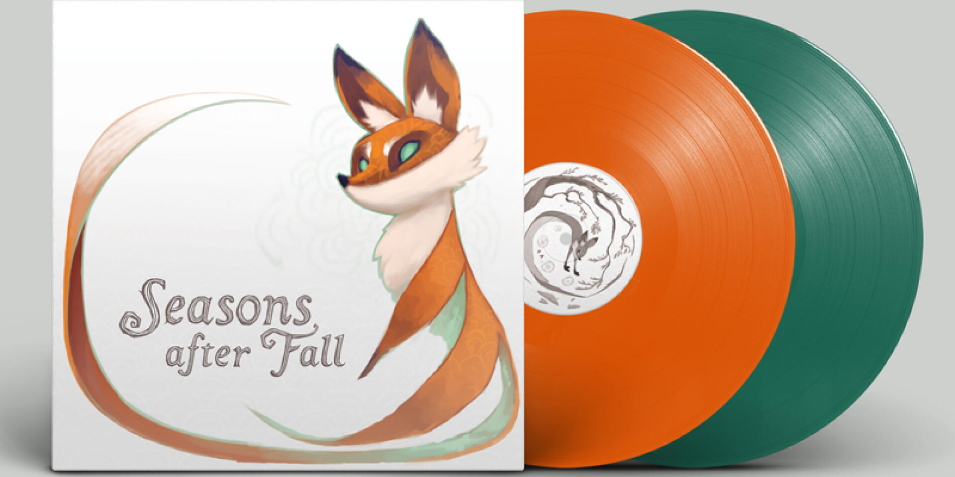La bande-originale de « Seasons After Fall » sur disque vinyle.