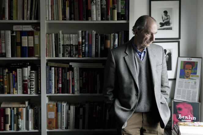 Philip Roth chez son agent, à New York, en 2008.