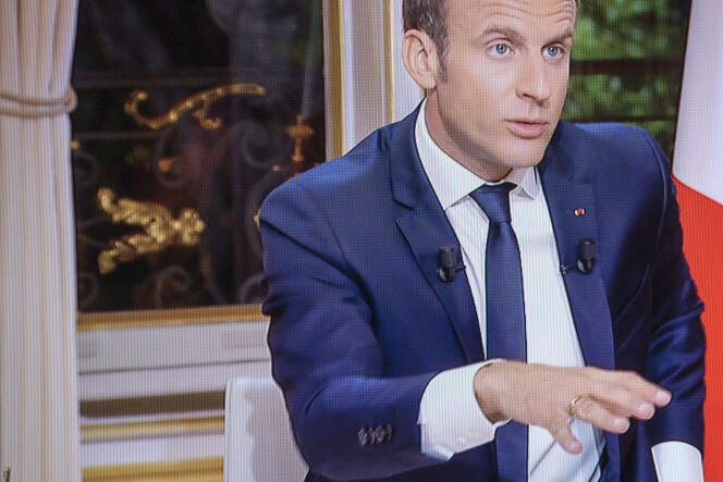 Emmanuel Macron le 15 octobre 2017.