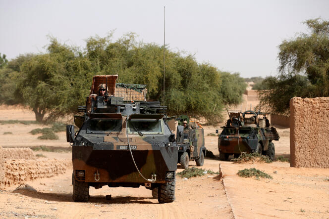 Des soldats français de l’opération « Barkhane » à Tin Hama, au Mali, le 19 octobre 2017.