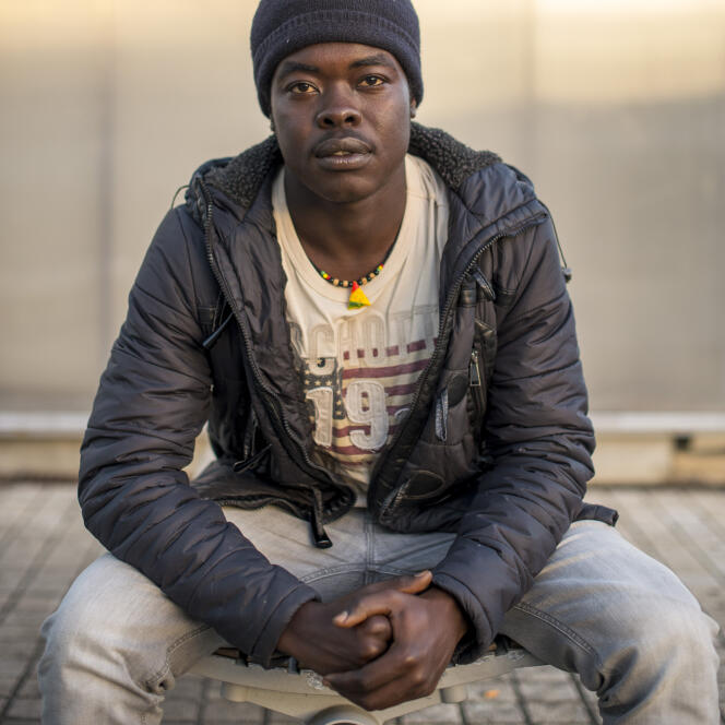 Mohammad Abdallah, réfugié soudanais, au Mans, le 20 octobre.