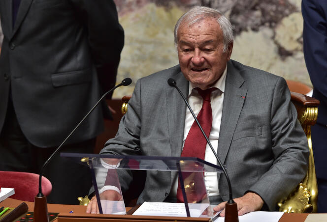Bernard Brochand lors de la séance inaugurale de la XVe législature de l’Assemblée nationale, le 27 juin 2017.