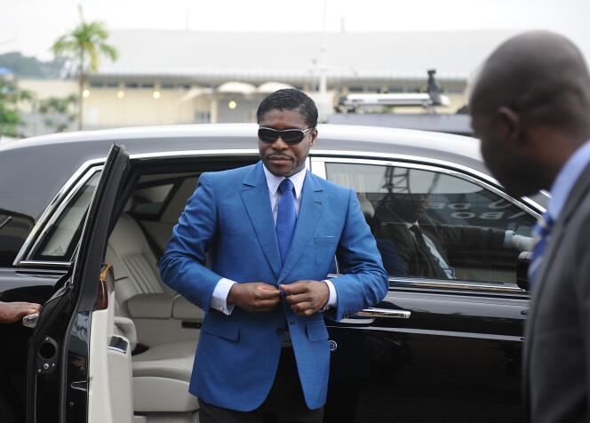 Teodorin Obiang, en juin 2013 en Guinée équatoriale.