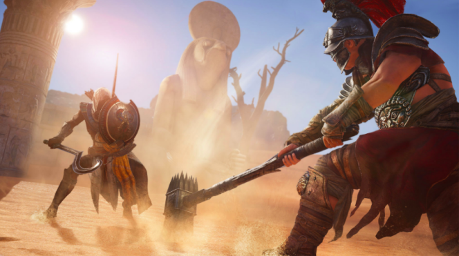 Au nom de l’intérêt du joueur, Ubisoft a rajouté des arènes et des gladiateurs dont la présence en Egypte reste à prouver.