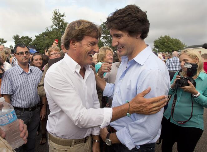 Justin Trudeau et Stephen Bronfman en août 2013.