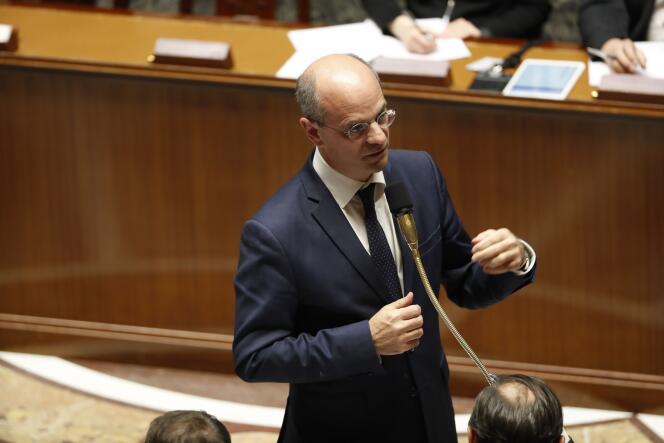 Jean-Michel Blanquer, ministre de l’éducation, le 7 novembre, à l’Assemblée nationale.