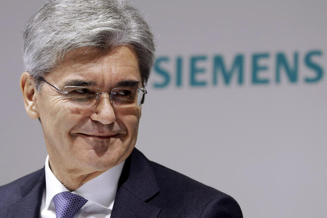 Joe Kaeser, le PDG du conglomérat allemand Siemens, à Munich (Allemagne), le 9 novembre.