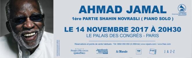 Le pianiste Ahmad Jamal, au Palais des congrès de Paris.
