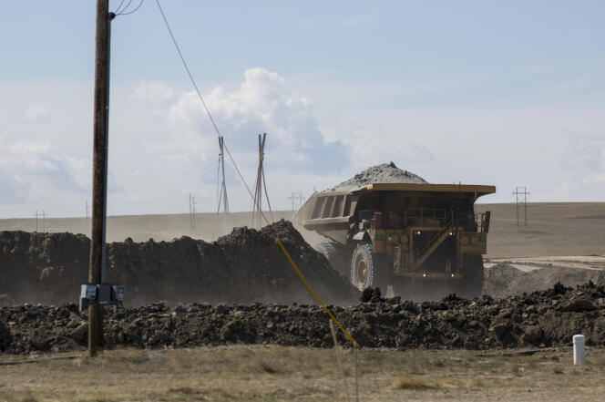 La mine de « Black Thunder », dans le Wyoming, le 5 avril 2016.