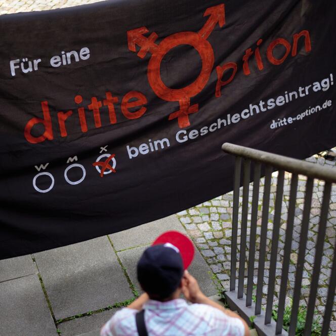 Le collectif allemand Dritte Option (« troisième option ») milite pour la reconnaissance des personnes intersexes. Ici, Vanja, dont l’action en justice a permis cette reconnaissance.