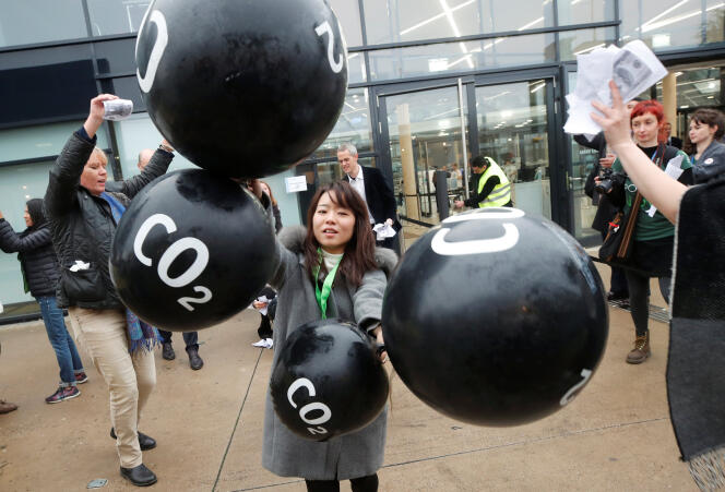 Manifestation contre les émissions de gaz à effet de serre lors de la COP23 à Bonn, le 17 novembre.