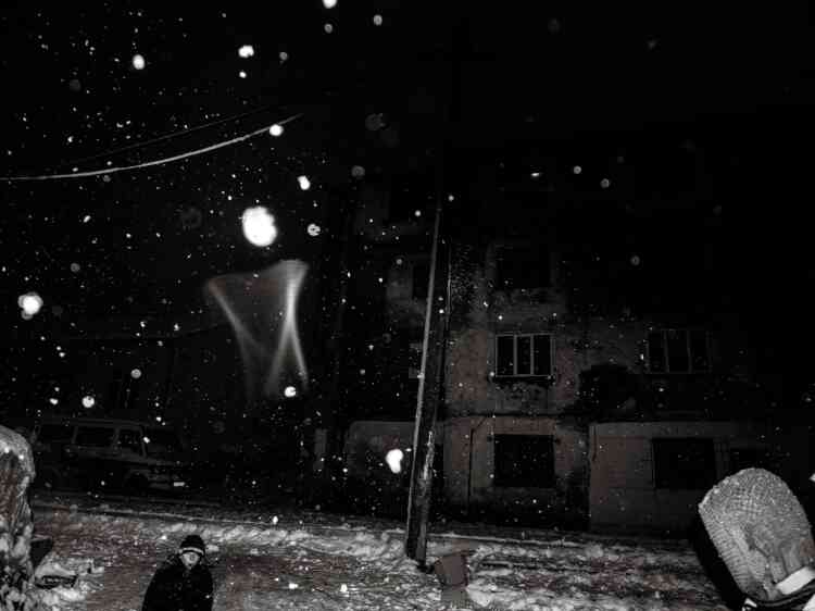 Scène d’hiver à Bulqizë (est de l’Albanie). Décembre 2014.