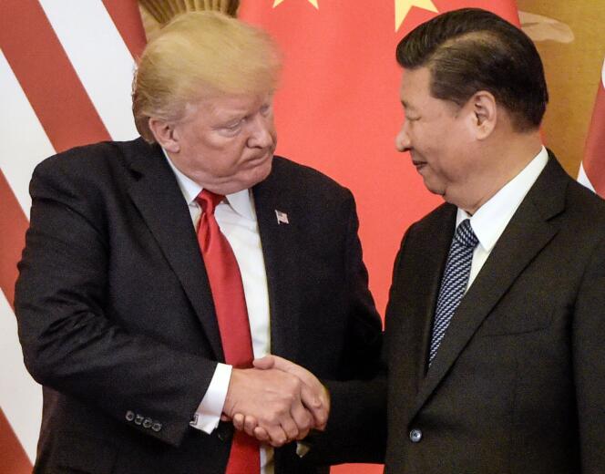 Donald Trump et le président chinois, Xi Jinping, le 9 novembre à Pékin.
