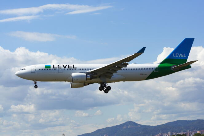 Un airbus A330 de la compagnie Level, en juin.