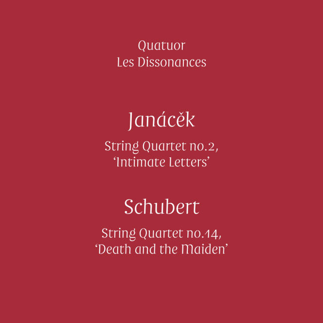 Le premier CD du quatuor Les Dissonances, enregistré en live et commercialisé en livre.