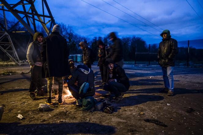 Migrants à Calais, le 5 décembre.