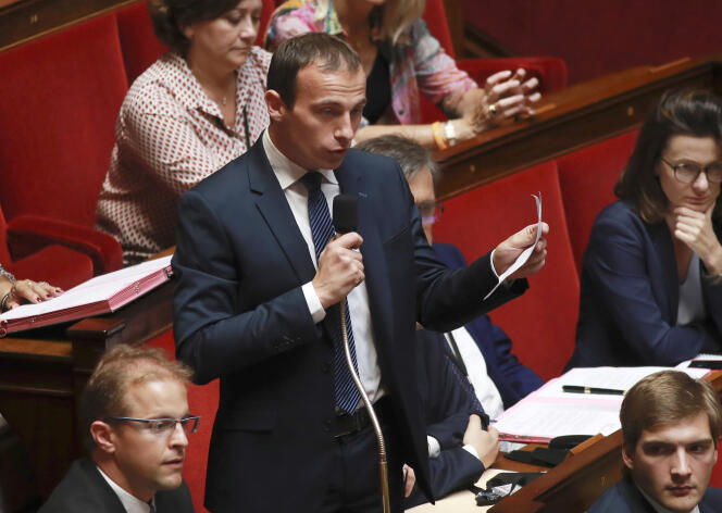 Le député LR Fabien Di Filippo à l’Assemblée, le 2 août.