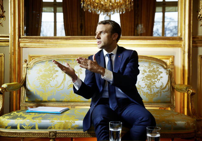 Emmanuel Macron, le 11 décembre à l’Elysée.