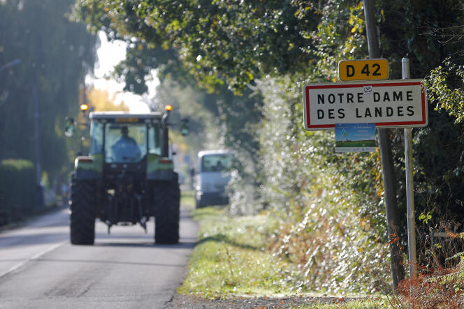 A l’entrée du village de Notre-Dame-des-Landes, en octobre 2016.