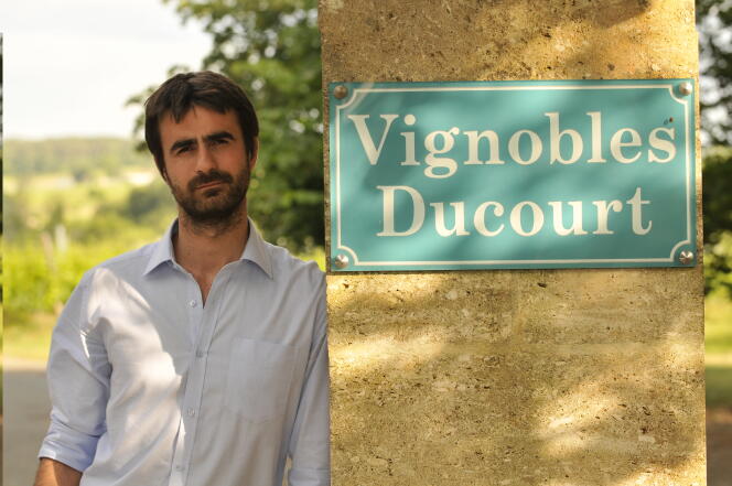 Jonathan Ducourt, 34 ans, viticulteur et responsable commercial.