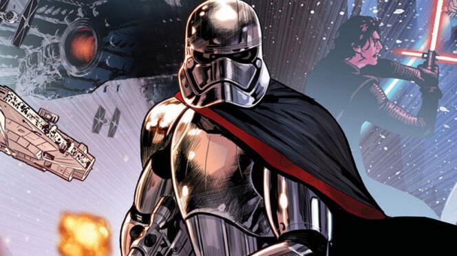 L’histoire du Capitaine Phasma, à peine évoqué dans « Le Réveil de la Force », est en réalité exploré dans un des innombrables comics inspiré de « Star Wars ».