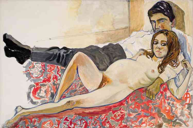 « Julie enceinte et Algis », 1967.