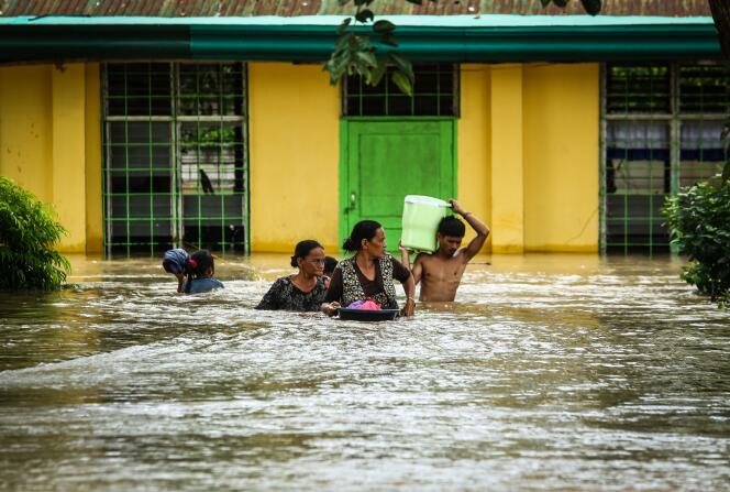 Inondations sur l’île de Mindanao (Philippines), le 23 décembre.