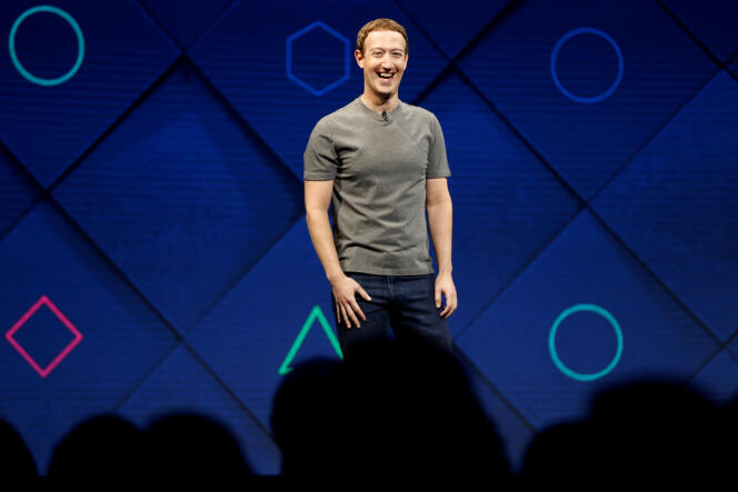 Le fondateur et patron de Facebook, Mark Zuckerberg, lors d’une conférence à San José (Californie), en avril 2017.